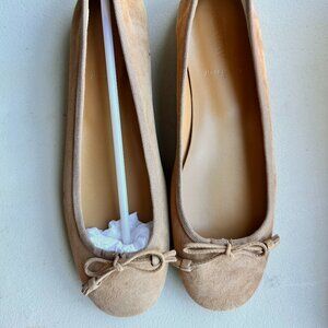 The Best Shoe Barcelona Flats Tan Suede